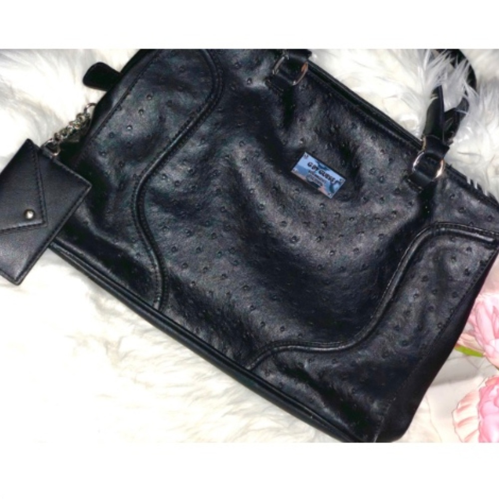 G by Guess Black Shoulder Bag W/ Small Coin Purse
